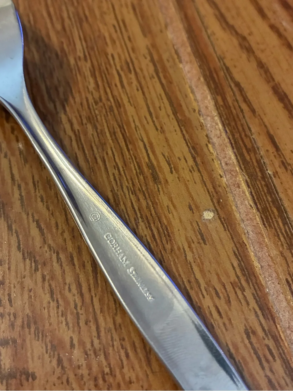 Gorham Fabrique Glossy Stainless Flatware Salad Fork
